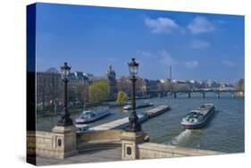 The Pont Neuf And Seine River-Cora Niele-Stretched Canvas