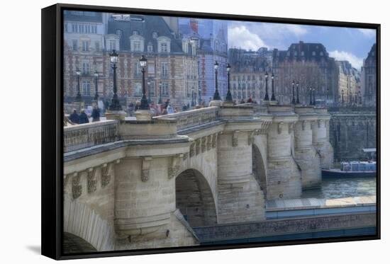 The Pont Neuf I-Cora Niele-Framed Stretched Canvas