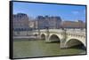The Pont Neuf II-Cora Niele-Framed Stretched Canvas