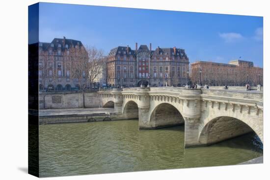 The Pont Neuf II-Cora Niele-Stretched Canvas