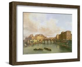 The Pont Neuf, Ile De La Cite, Paris Mint and Conti Quay, 1832-Guiseppe Canella-Framed Giclee Print