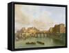 The Pont Neuf, Ile De La Cite, Paris Mint and Conti Quay, 1832-Guiseppe Canella-Framed Stretched Canvas