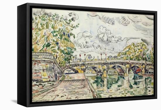 The Pont Neuf, Paris, 1927-Paul Signac-Framed Stretched Canvas