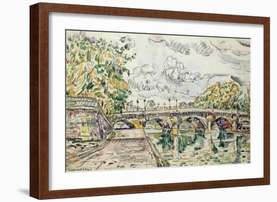 The Pont Neuf, Paris, 1927-Paul Signac-Framed Giclee Print