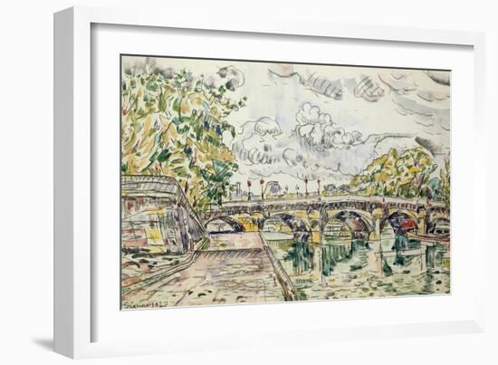 The Pont Neuf, Paris, 1927-Paul Signac-Framed Giclee Print