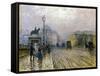 The Pont Neuf, Paris-Giuseppe De Nittis-Framed Stretched Canvas