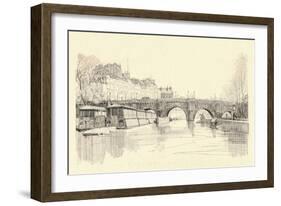 The Pont Neuf Seen from the Locks, 1915-Herman Armour Webster-Framed Giclee Print