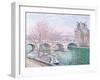 The Pont-Royal and the Pavillon de Flore, 1903-Camille Pissarro-Framed Giclee Print