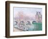 The Pont-Royal and the Pavillon de Flore, 1903-Camille Pissarro-Framed Giclee Print