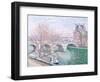 The Pont-Royal and the Pavillon de Flore, 1903-Camille Pissarro-Framed Giclee Print