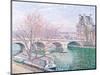 The Pont-Royal and the Pavillon de Flore, 1903-Camille Pissarro-Mounted Giclee Print