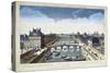 The Pont Royal and the Pont Neuf in Paris-null-Stretched Canvas