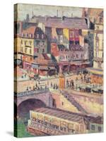 The Pont Saint-Michel and the Quai Des Orfevres, Paris, C.1900-03-Maximilien Luce-Stretched Canvas