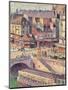 The Pont Saint-Michel and the Quai Des Orfevres, Paris, C.1900-03-Maximilien Luce-Mounted Giclee Print