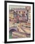 The Pont Saint-Michel and the Quai Des Orfevres, Paris, C.1900-03-Maximilien Luce-Framed Giclee Print