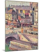 The Pont Saint-Michel and the Quai Des Orfevres, Paris, C.1900-03-Maximilien Luce-Mounted Giclee Print