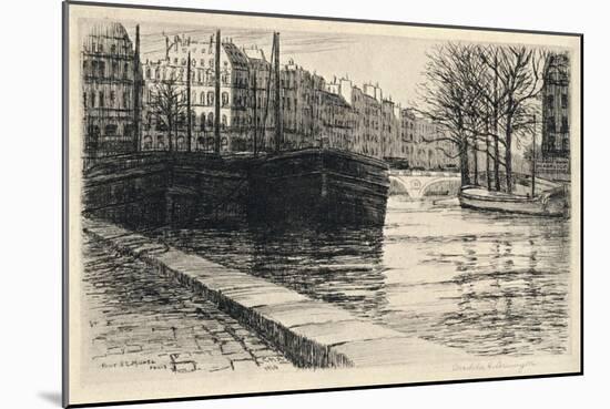 The Pont St Michel, 1915-Caroline Helena Armington-Mounted Giclee Print