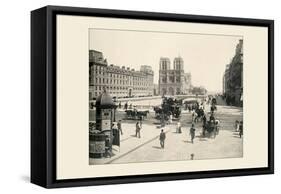 The Pont St. Michel and Notre Dame-A. Pepper-Framed Stretched Canvas