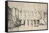 The Pont St Michel in 1550, 1915-null-Framed Stretched Canvas