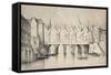 The Pont St Michel in 1550, 1915-null-Framed Stretched Canvas