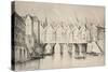 The Pont St Michel in 1550, 1915-null-Stretched Canvas