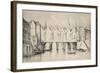 The Pont St Michel in 1550, 1915-null-Framed Giclee Print
