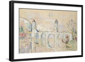 The Pont Valentre, Cahors-Paul Signac-Framed Giclee Print