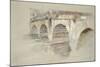 The Ponte Della Pietra-John Ruskin-Mounted Giclee Print