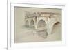 The Ponte Della Pietra-John Ruskin-Framed Giclee Print