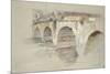 The Ponte Della Pietra-John Ruskin-Mounted Giclee Print