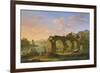 The Ponte Rotto in Rome-Jacob de Heusch-Framed Giclee Print