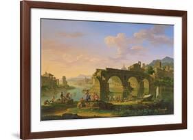 The Ponte Rotto in Rome-Jacob de Heusch-Framed Giclee Print