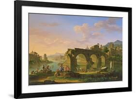 The Ponte Rotto in Rome-Jacob de Heusch-Framed Giclee Print