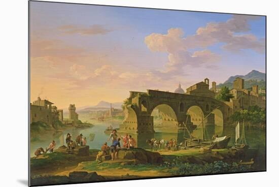 The Ponte Rotto in Rome-Jacob de Heusch-Mounted Giclee Print