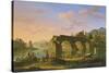 The Ponte Rotto in Rome-Jacob de Heusch-Stretched Canvas