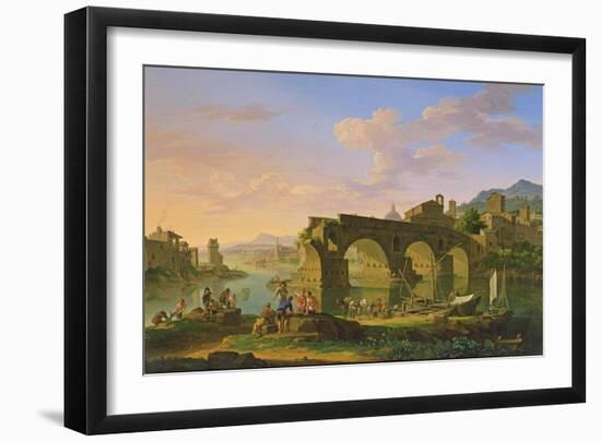 The Ponte Rotto in Rome-Jacob de Heusch-Framed Giclee Print