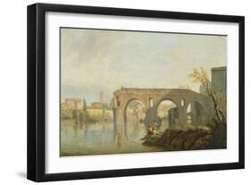 The Ponte Rotto, Rome-Claude Joseph Vernet-Framed Giclee Print