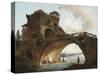 The Ponte Salario, c.1775-Hubert Robert-Stretched Canvas