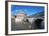 The Ponte San Angelo and Hadrian's Tomb, UNESCO World Heritage Site, Rome, Lazio, Italy, Europe-Ethel Davies-Framed Photographic Print