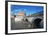 The Ponte San Angelo and Hadrian's Tomb, UNESCO World Heritage Site, Rome, Lazio, Italy, Europe-Ethel Davies-Framed Photographic Print