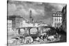 The Ponte Santa Trinita, Florence, Italy, 19th Century-J Redaway-Stretched Canvas