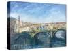 The Ponte Vecchio, Florence, 1995-Patricia Espir-Stretched Canvas