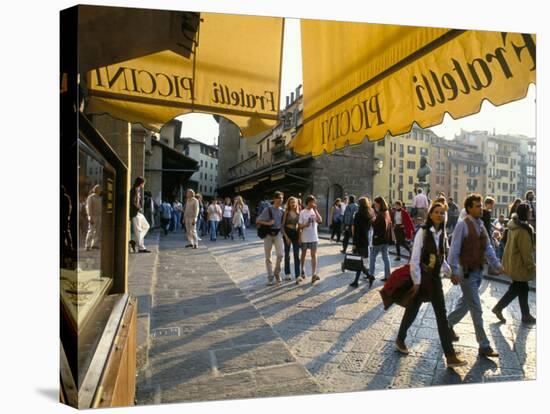 The Ponte Vecchio, Florence, Tuscany, Italy-Michael Newton-Stretched Canvas