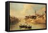 The Ponte Vecchio, Florence-Giuseppe Zocchi-Framed Stretched Canvas