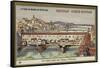 The Ponte Vecchio over the Arno, Florence-null-Framed Stretched Canvas
