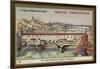 The Ponte Vecchio over the Arno, Florence-null-Framed Giclee Print