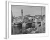 The Ponte Vecchio over the Arno River-Alfred Eisenstaedt-Framed Photographic Print