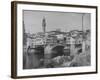 The Ponte Vecchio over the Arno River-Alfred Eisenstaedt-Framed Photographic Print