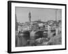 The Ponte Vecchio over the Arno River-Alfred Eisenstaedt-Framed Photographic Print