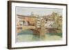 The Ponte Vecchio-null-Framed Art Print